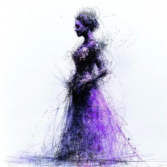 22 Abstract Woman Portrait Clipart (JPG) — view 2 — watercolor clipart transparent PNG instant download
