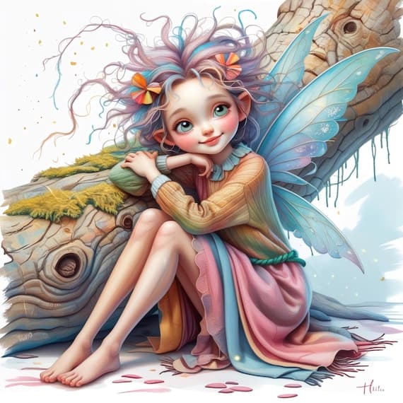 13 Forest Fairy Watercolor Clipart — watercolor clipart transparent PNG instant download