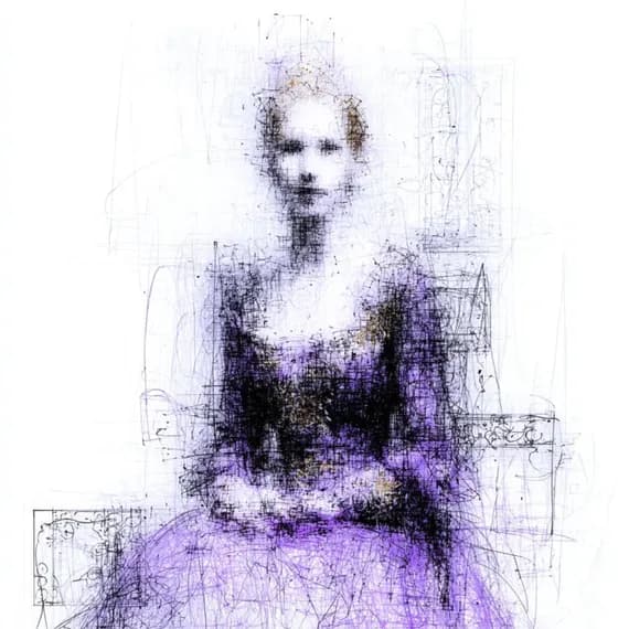 22 Abstract Woman Portrait Clipart (JPG) — view 3 — watercolor clipart transparent PNG instant download
