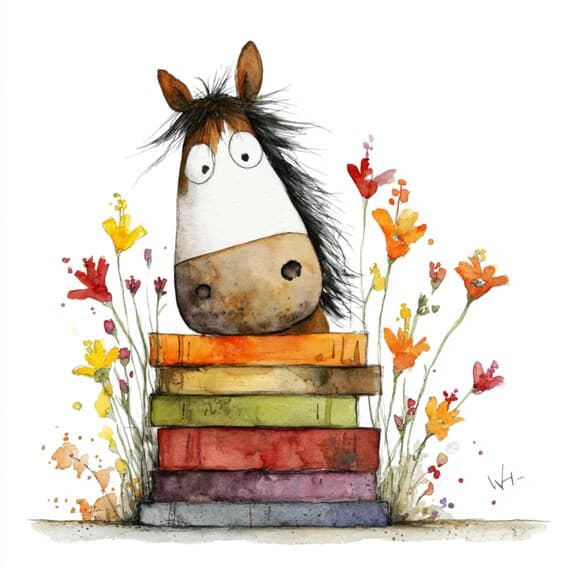 21 Whimsical Farm Animal Book Clipart , Storybook Painted Art ( Digita — view 6 — watercolor clipart transparent PNG instant download