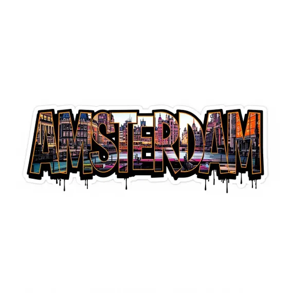 15 Amsterdam Graffiti Sublimation Clipart — view 3 — watercolor clipart transparent PNG instant download