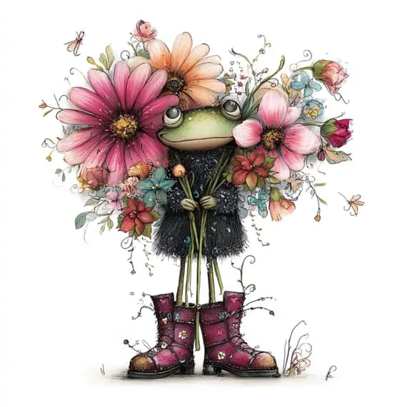 18 Frog Toad Clipart — view 7 — watercolor clipart transparent PNG instant download