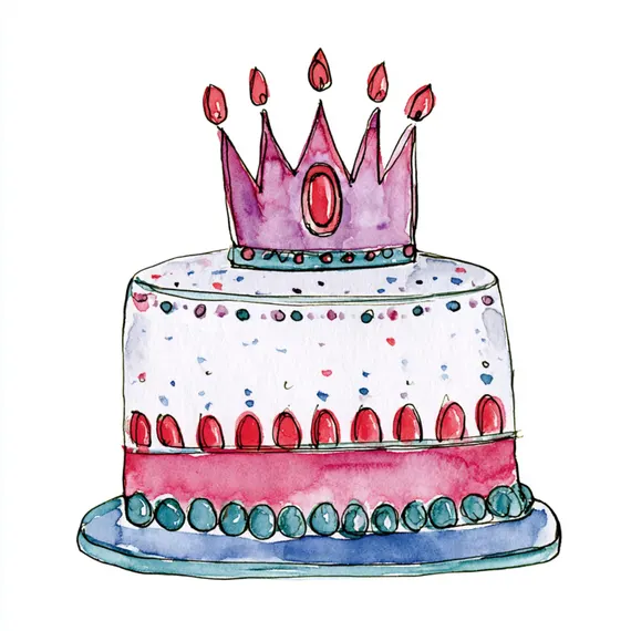 20 Happy Birthday Clipart PNG — view 3 — watercolor clipart transparent PNG instant download
