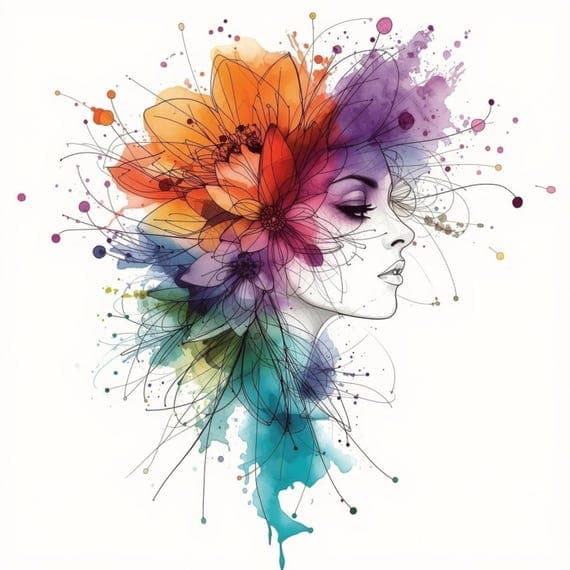 Watercolor Floral Mandala Clipart — view 6 — watercolor clipart transparent PNG instant download