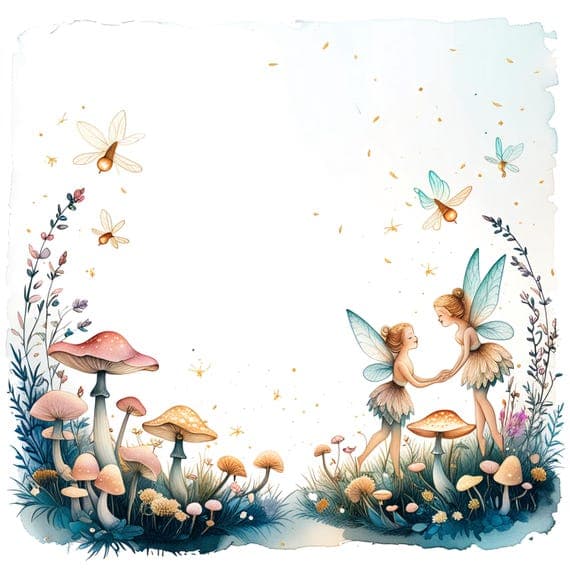 Enchanted Fairy Garden Junk Journal Kit — view 8 — watercolor clipart transparent PNG instant download