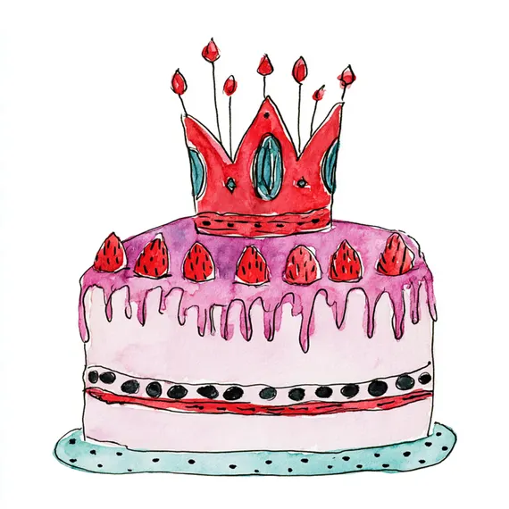 20 Happy Birthday Clipart PNG — view 4 — watercolor clipart transparent PNG instant download