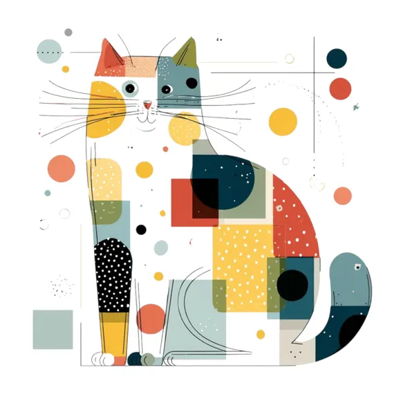 Watercolor Cat Clipart — view 4 — watercolor clipart transparent PNG instant download