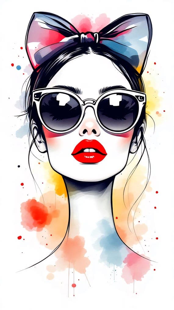 15 Watercolor Fashion Woman Clipart (JPG) — view 5 — watercolor clipart transparent PNG instant download