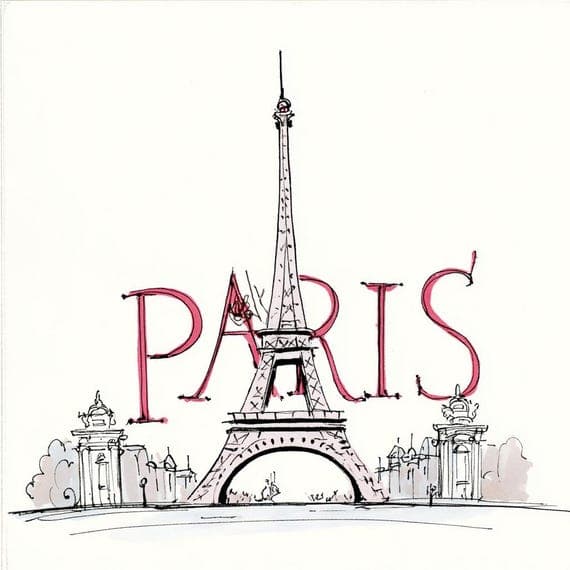 20 Paris City Clipart PNG — view 3 — watercolor clipart transparent PNG instant download