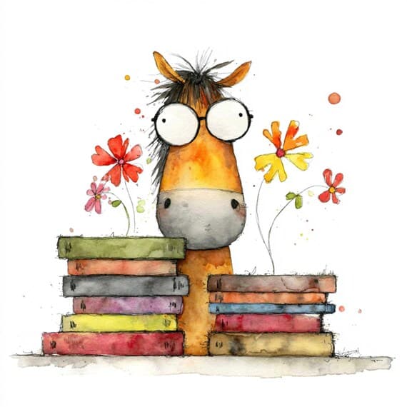 21 Whimsical Farm Animal Book Clipart , Storybook Painted Art ( Digita — watercolor clipart transparent PNG instant download