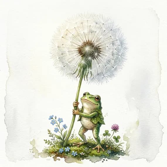 20 Frog Clipart PNG — watercolor clipart transparent PNG instant download