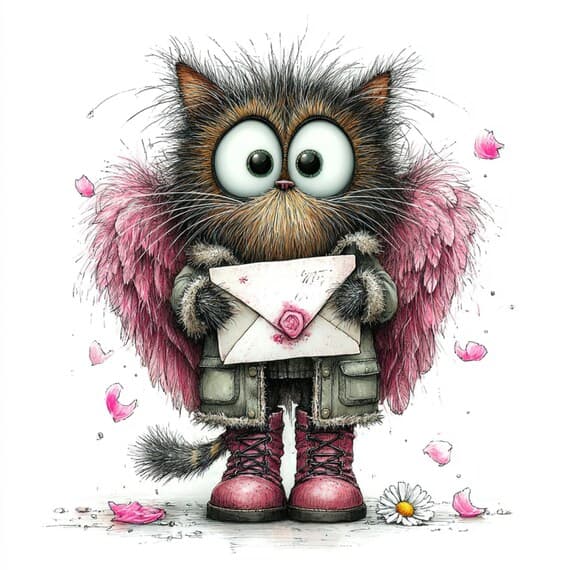 25 cat with Letter Clipart — view 3 — watercolor clipart transparent PNG instant download