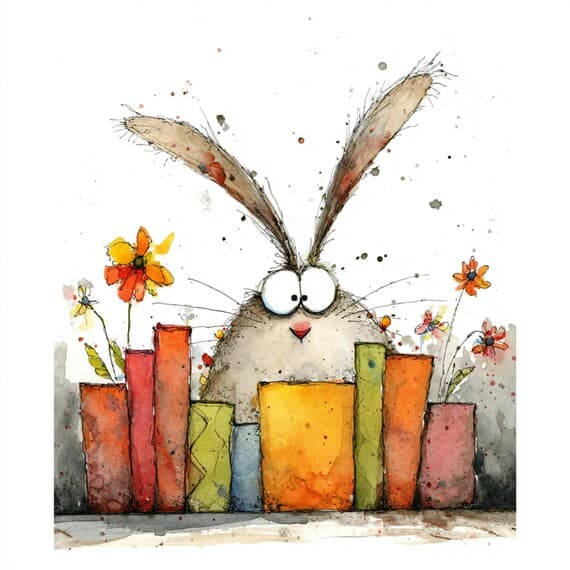 21 Whimsical Farm Animal Book Clipart , Storybook Painted Art ( Digita — view 2 — watercolor clipart transparent PNG instant download