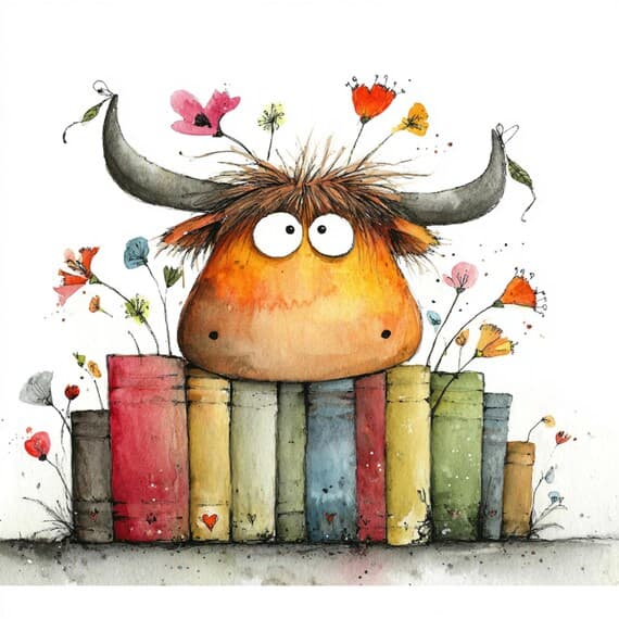 21 Whimsical Farm Animal Book Clipart , Storybook Painted Art ( Digita — view 3 — watercolor clipart transparent PNG instant download