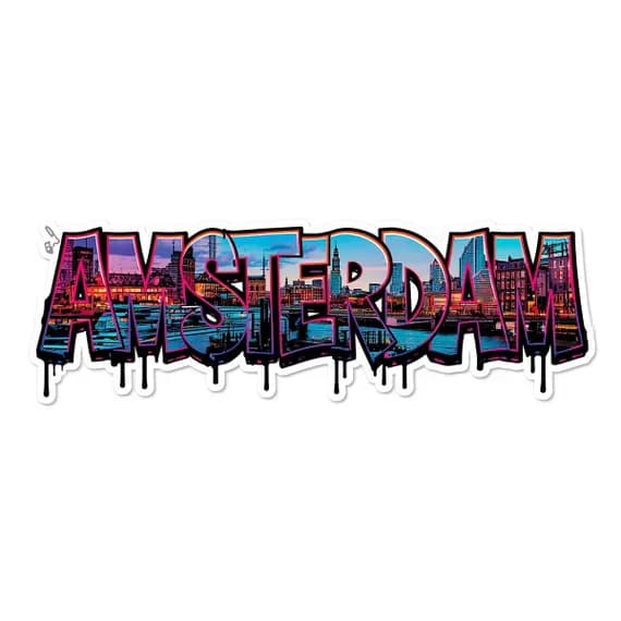 15 Amsterdam Graffiti Sublimation Clipart — view 4 — watercolor clipart transparent PNG instant download