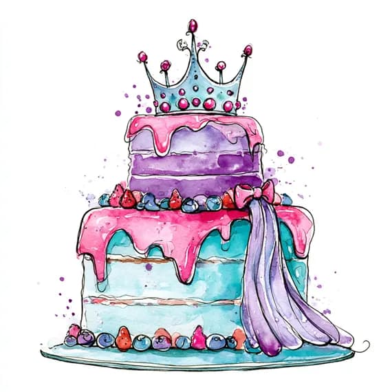 20 Happy Birthday Clipart PNG — view 7 — watercolor clipart transparent PNG instant download