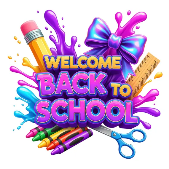 Back to School Sublimation PNG Bundle — watercolor clipart transparent PNG instant download