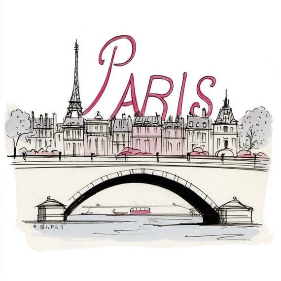 20 Paris City Clipart PNG — view 6 — watercolor clipart transparent PNG instant download