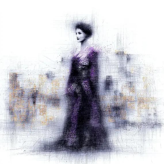 22 Abstract Woman Portrait Clipart (JPG) — view 4 — watercolor clipart transparent PNG instant download