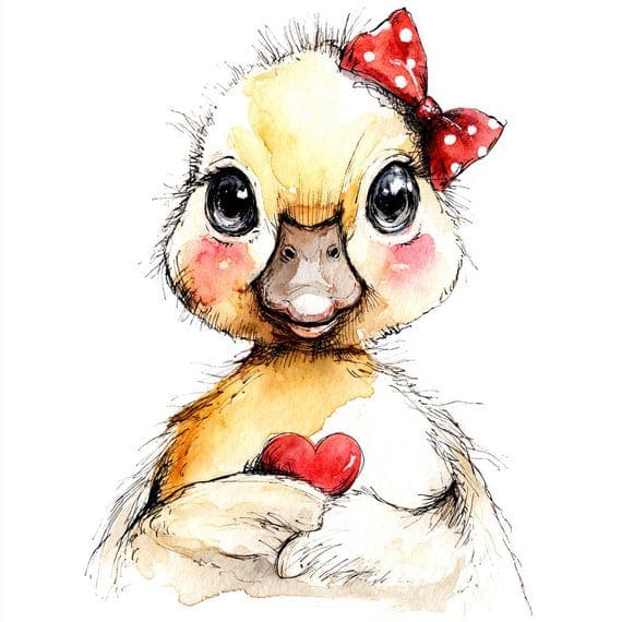33 Whimsical Valentine Animals Clipart Set (jpg) — view 3 — watercolor clipart transparent PNG instant download