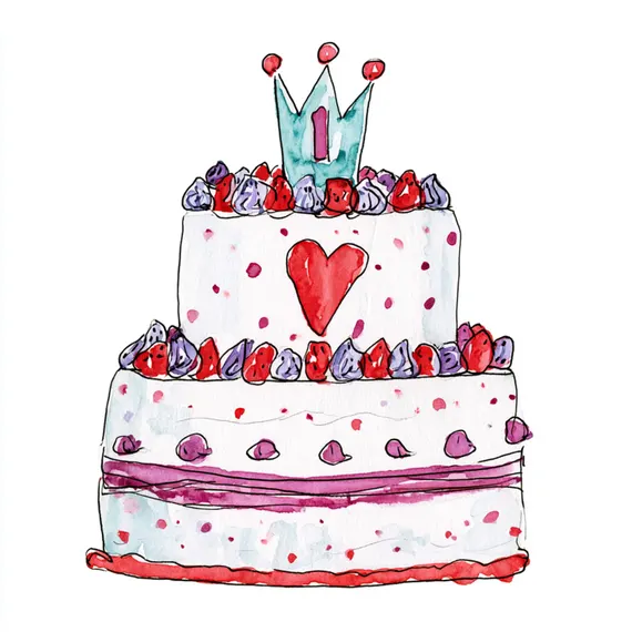 20 Happy Birthday Clipart PNG — view 5 — watercolor clipart transparent PNG instant download