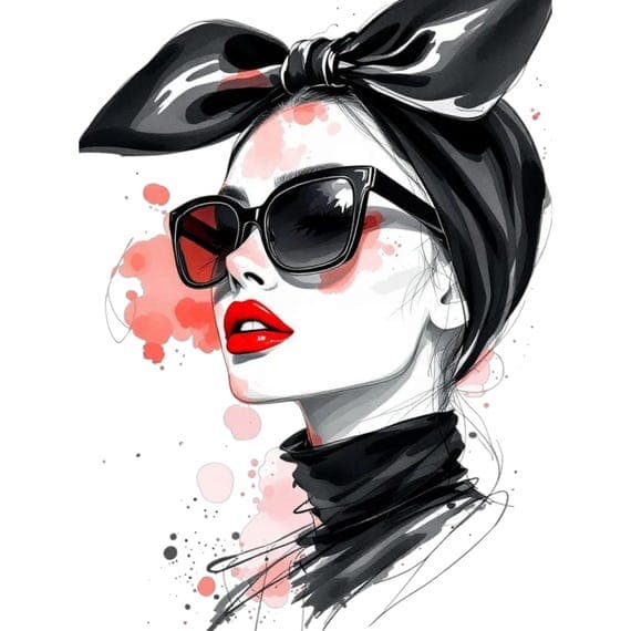 15 Watercolor Fashion Woman Clipart (JPG) — view 3 — watercolor clipart transparent PNG instant download