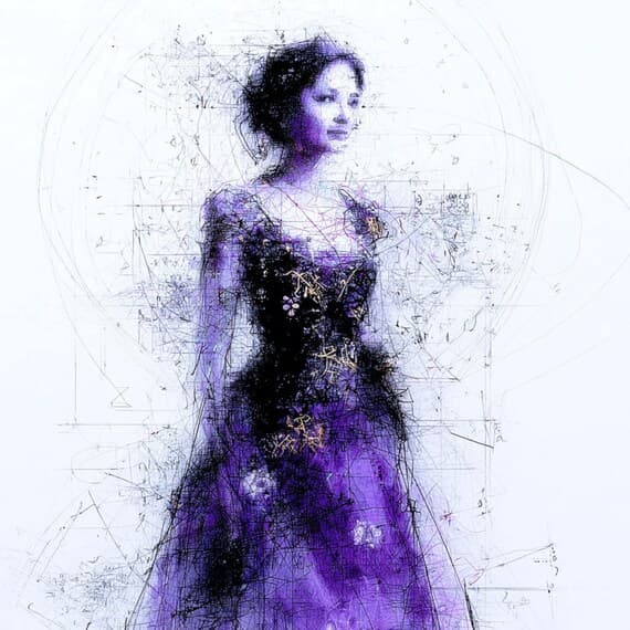 22 Abstract Woman Portrait Clipart (JPG) — view 6 — watercolor clipart transparent PNG instant download