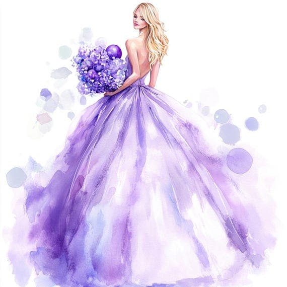 Birthday Girl Watercolor Clipart, Party Balloons, Junk Journal (PNG) — view 7 — watercolor clipart transparent PNG instant download