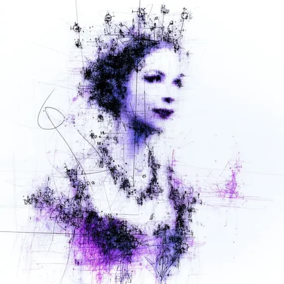 22 Abstract Woman Portrait Clipart (JPG) — watercolor clipart transparent PNG instant download