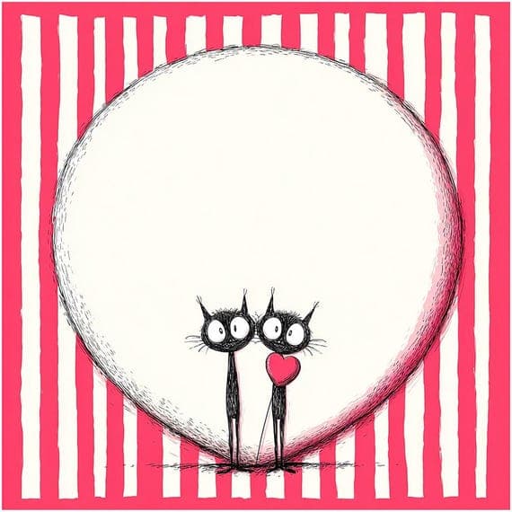 16 Whimsical Cat Frame Clipart (JPG) — view 3 — watercolor clipart transparent PNG instant download