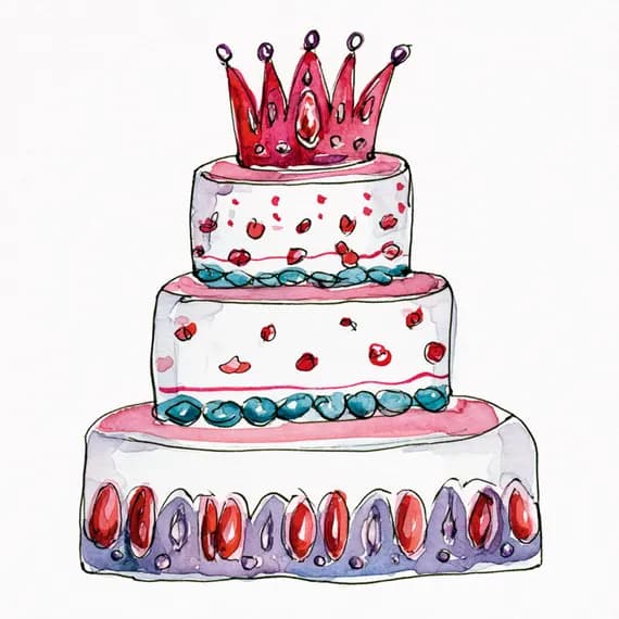 20 Happy Birthday Clipart PNG — view 2 — watercolor clipart transparent PNG instant download