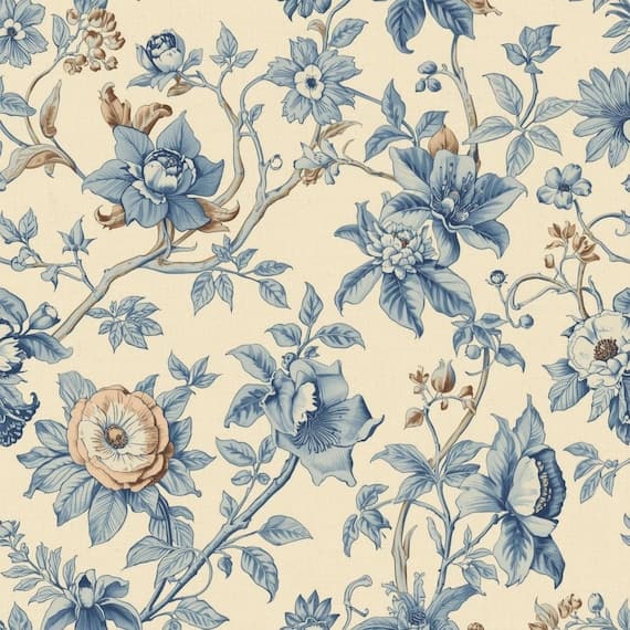 22 Vintage Chinoiserie Floral Clipart Bundle — watercolor clipart transparent PNG instant download