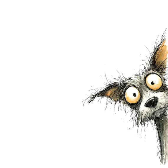 40 Watercolor Peeking Funny Dogs Clipart — view 2 — watercolor clipart transparent PNG instant download