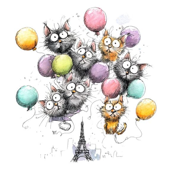 30 Watercolor Super Hero Cats Clipart (PNG) β view 8 β watercolor clipart transparent PNG instant download