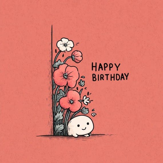 15 Whimsical Floral Birthday Cards Clipart (JPG PNG) β view 6 β watercolor clipart transparent PNG instant download