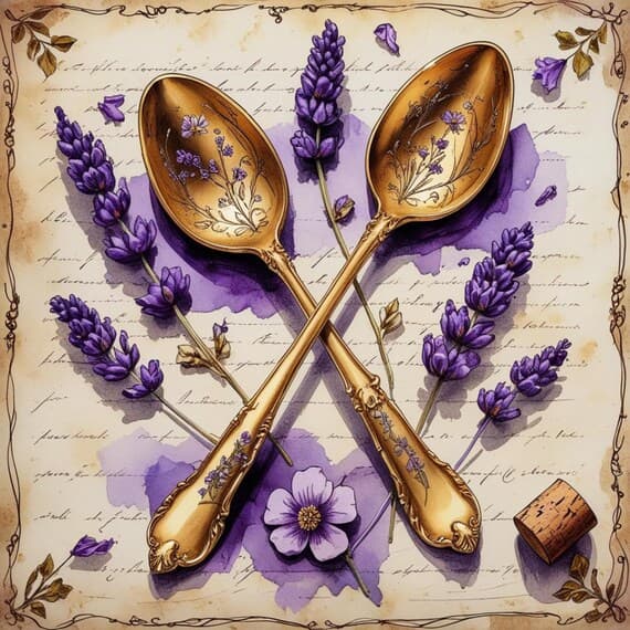 18 Lavender Apothecary Clipart (JPG) β view 3 β watercolor clipart transparent PNG instant download