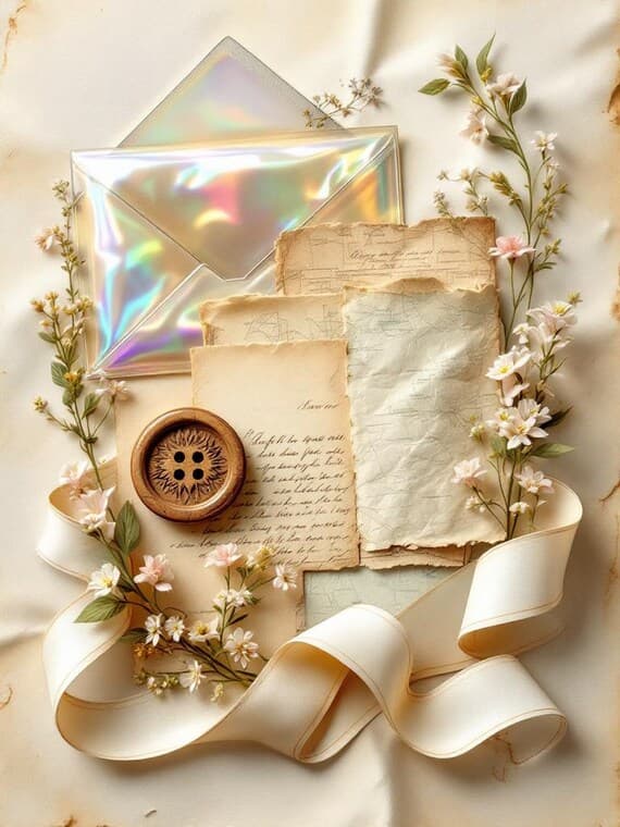30 Printable Junk Journal Pages β view 6 β watercolor clipart transparent PNG instant download