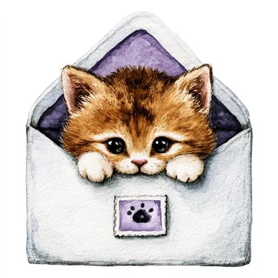 20 Whimsical Kitten Clipart PNG β view 5 β watercolor clipart transparent PNG instant download