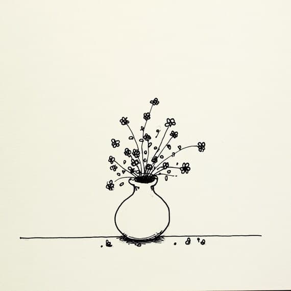 10 PNG Minimalist Floral Line Art Print Botanical Sketch ( Digital Dow β view 7 β watercolor clipart transparent PNG instant download