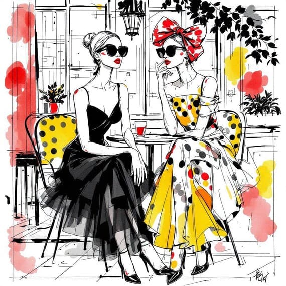 Stylish Friend Clipart Bundle β view 8 β watercolor clipart transparent PNG instant download