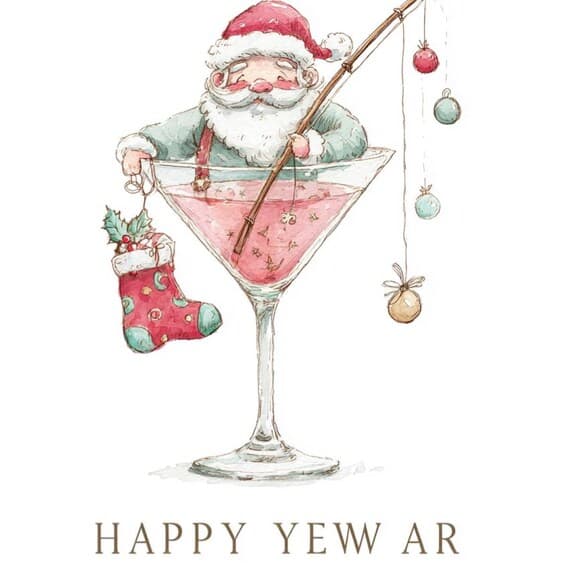 Colorful Happy New Year Clipart Bundle β view 5 β watercolor clipart transparent PNG instant download
