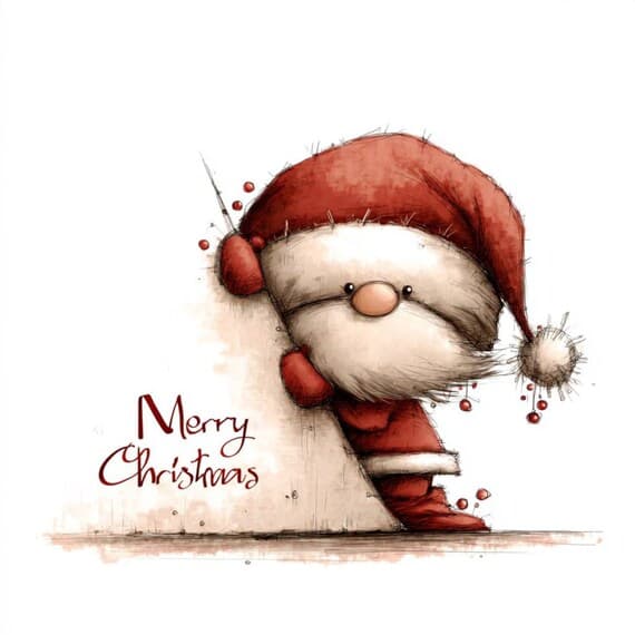 15 Cozy Christmas Gnome Clipart β view 2 β watercolor clipart transparent PNG instant download