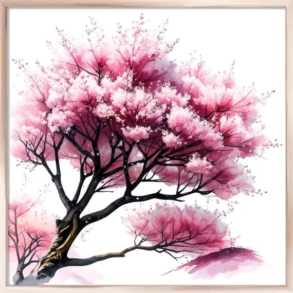 Watercolor Cherry Blossom Tree Clipart β view 8 β watercolor clipart transparent PNG instant download