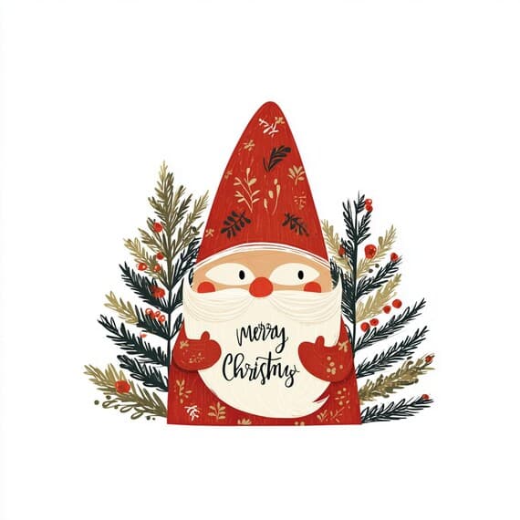 15 Scandinavian Christmas Gnome Clipart (JPG) β view 8 β watercolor clipart transparent PNG instant download