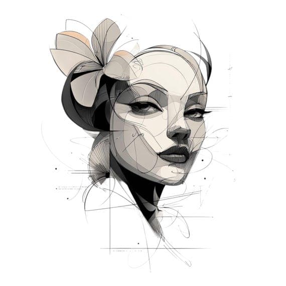 25 Abstract Floral Woman Clipart (JPG) β view 8 β watercolor clipart transparent PNG instant download