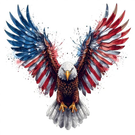 35 Watercolor American Eagle Clipart β view 7 β watercolor clipart transparent PNG instant download