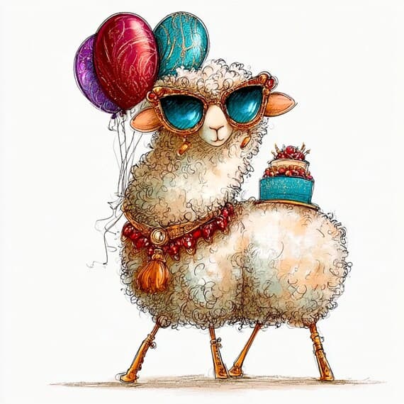 17 Sheep Clipart β view 7 β watercolor clipart transparent PNG instant download