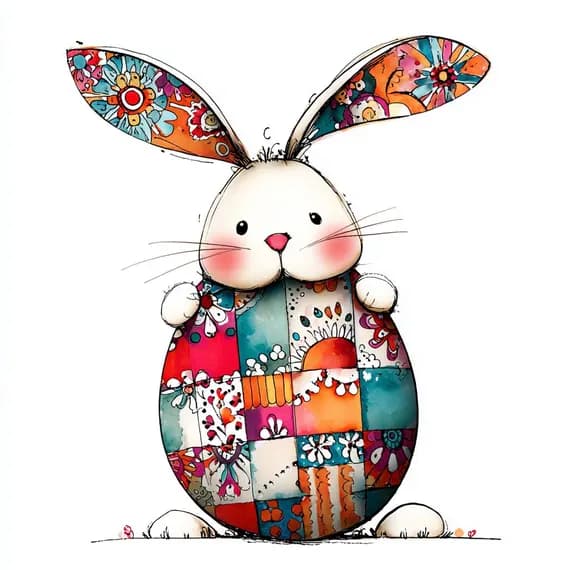 25 Peeking Bunny Clipart Set β view 5 β watercolor clipart transparent PNG instant download