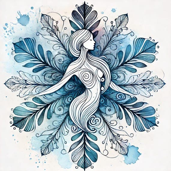 Watercolor Woman Clipart β watercolor clipart transparent PNG instant download