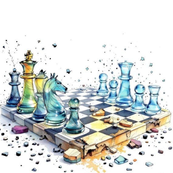 Watercolor Chess Pieces Clipart Set β view 5 β watercolor clipart transparent PNG instant download
